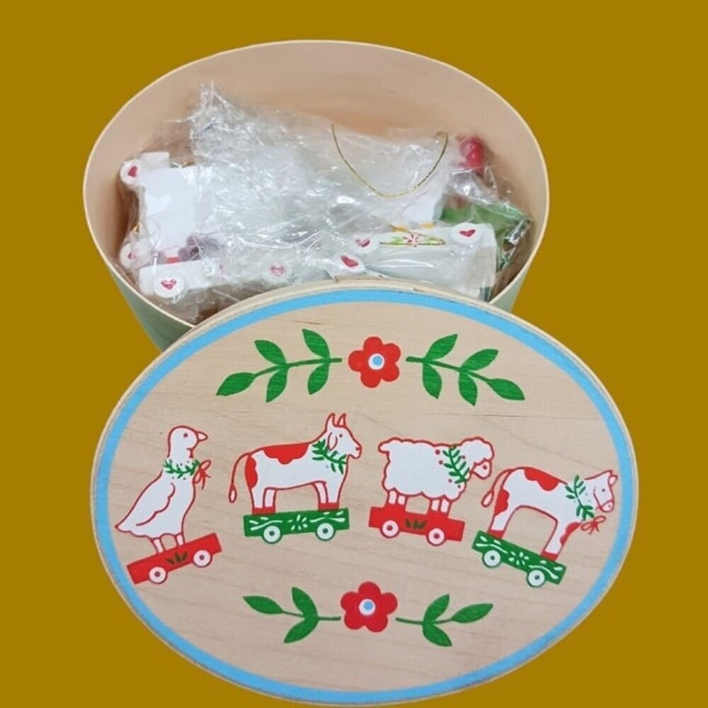 Vintage German wooden christmas  toys set of 2 box - Picture 8 of 9